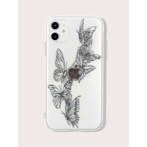 SHEIN Accessories - Black Butterfly Clear iPhone 11 Pro Max Case 🖤